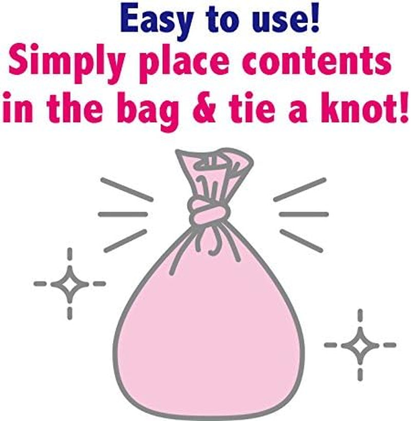 Amazing Odor Sealing Baby Diaper Disposal Bags - Durable and Unscented [Size: M, Color: Pink] (90 Count, Pack of 2) (180 Bags)