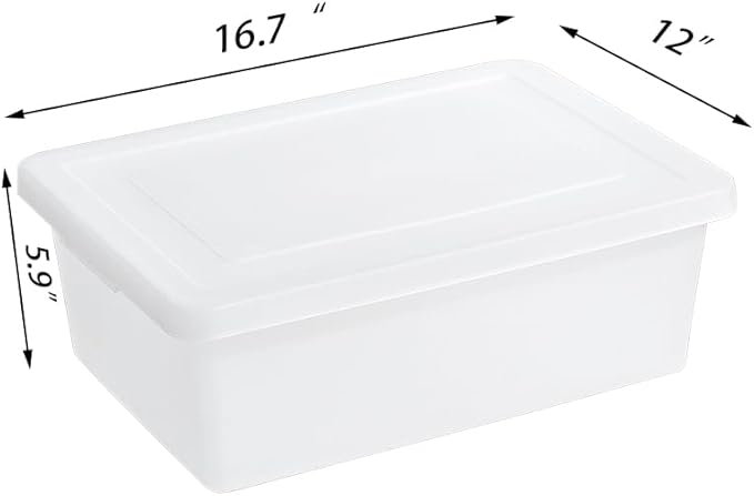 15 Quart Stackable Plastic Storage Bins - Image 6