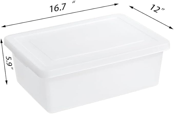 15 QuartStackable Plastic Storage Bins - Image 5