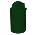 55 Gallon Circle 100% Recycled Plastic Heavy Duty Outdoor Trash Can by SturdyEssentials