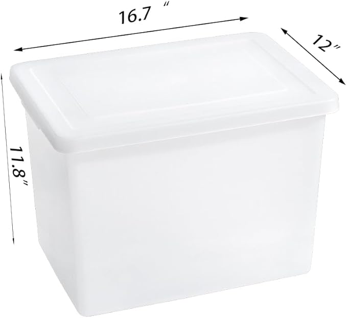27 Quart Stackable Plastic Storage Bins - Image 6