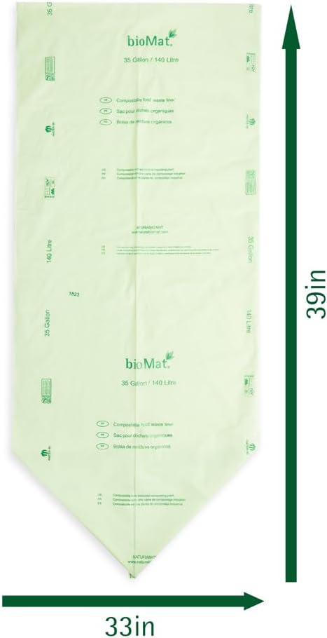 bioMat 35 Gallon Compostable Bin Liners - Image 2