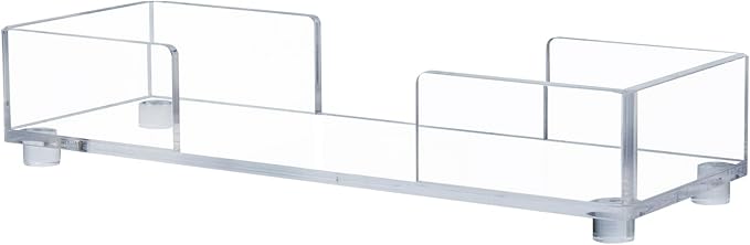 MyGift Modern Premium Clear Acrylic Bathroom Paper Towel Holder - Image 6