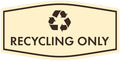Fancy Recycling Only Sign by SignsByLITA