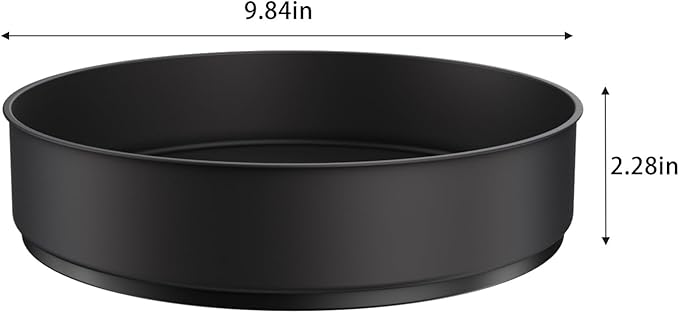 VAEHOLD Lazy Susan Stainless Steel Black Spice Rack Turntable - Image 2