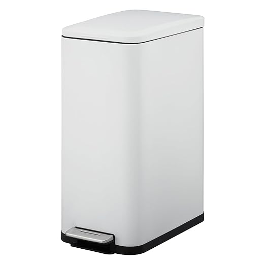 13.2 Gallon / 50L Kitchen Trash Can, Slim Stainless Steel Garbage Can by Unknown