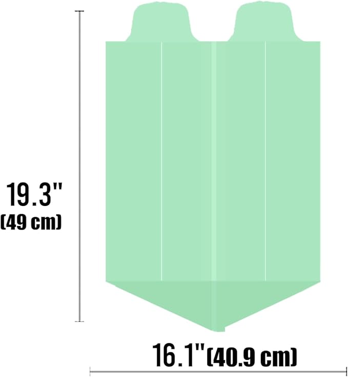 1-2 Gallon Flap Tie Compostable Trash Bags, Biodegradable Kitchen Garbage Bags - Image 2