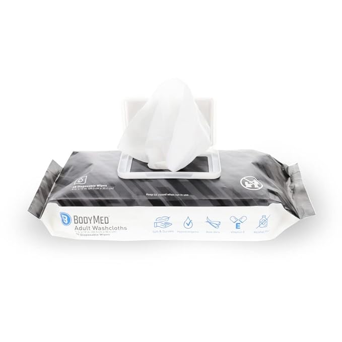 BodyMed Adult Disposable Incontinence Wipes, 48 Wipes/Pack - Image 8