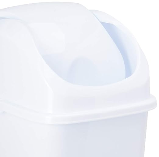 Superio Medium Trash Can with Lid 4.5 Gallon Plastic Swing Top Garbage Can Slim - Image 3