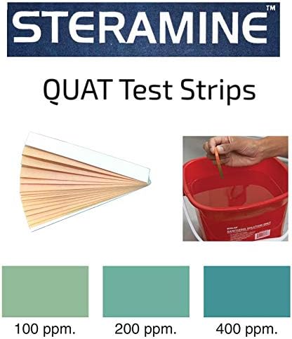 Pack of 4 Steramine Sanitizing Tablets w/ 30x QT-10 Test Strips by FryOilSaver - Image 3