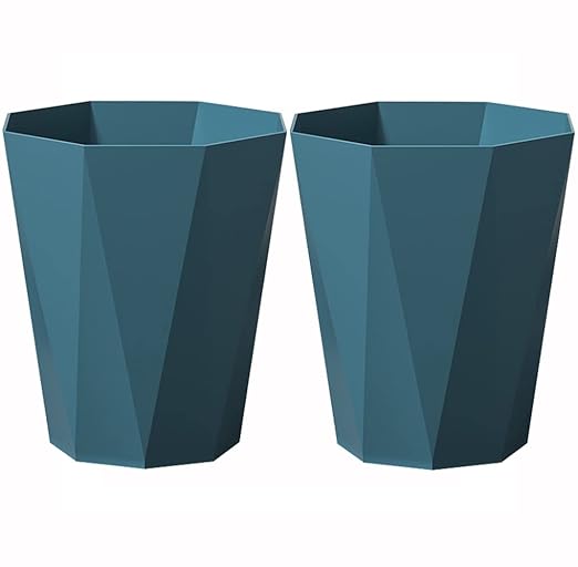 Small Trash Can 2 Pack Bathroom Garbage Can 2.6 Gallon Waste Basket by FocusesonthehomeFurnishing