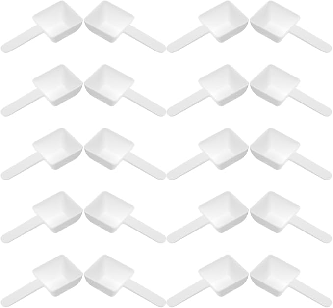 VOSAREA 30pcs Plastic Measuring Spoons Laundry Powder Small Scoops by VOSAREA