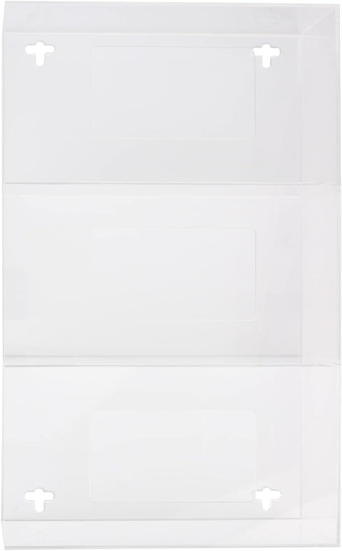 AMERICAN HOSPITAL SUPPLY Wall-Mount Triple Glove Dispenser | Clear Acrylic - Image 2