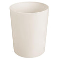 mDesign Round Metal Small 1.7 Gallon Recycle Trash Can Wastebasket, Garbage by mDesign