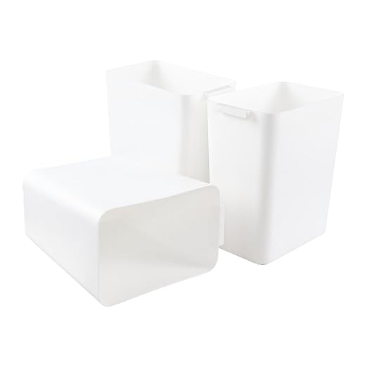 3-Pack 4.5 Gallon Plastic Rectangular Wastebasket - Image 7