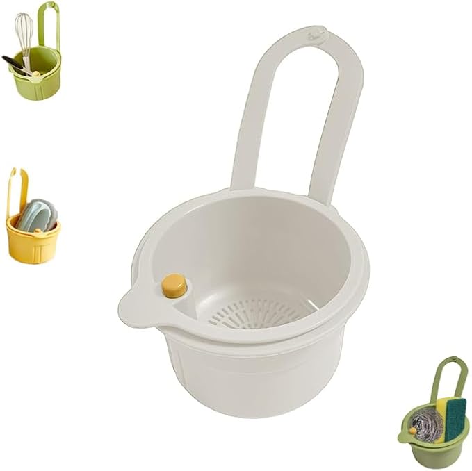 Sink Strainer Basket, Hanging Kitchen Sink Strainer Basket, Press to Dump by Unknown