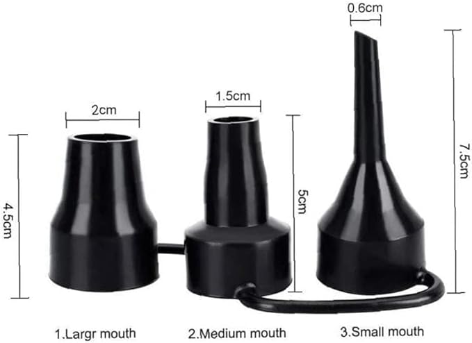 2pcs 3 Sizes Inflatable Pump Nozzles Head, Air Pump Replacement Nozzles - Image 2