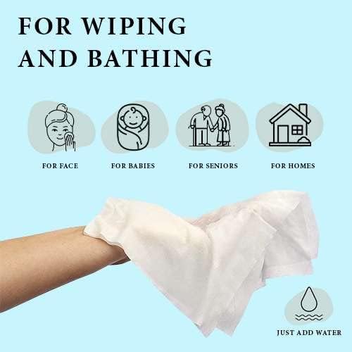 Disposable Dry Wipes, 200 Pack – Ultra Soft Non-Moistened Cleansing Cloths - Image 4