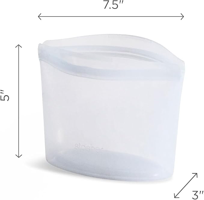 Stasher Premium Silicone Reusable Food Storage Bowl, Deep Ocean, Sous Vide - Image 5