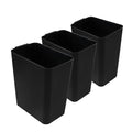 Zopnny 3 Pack 4.5 Gallon Plastic Waste Container, Trash Can Wastebasket by Zopnny