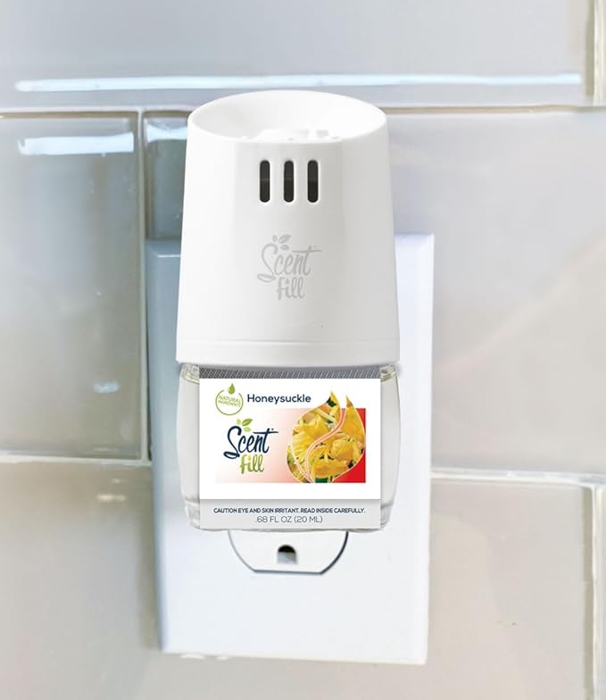 Scent Fill Honeysuckle Plug in Air Freshener, 4 Scented Oil Refills - Image 2