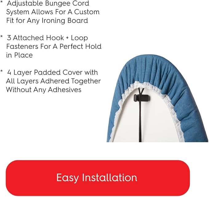 TIVIT Ironing Board Cover 12 x 48, Performance Grade Titanium Coated Pro Grip - Image 5
