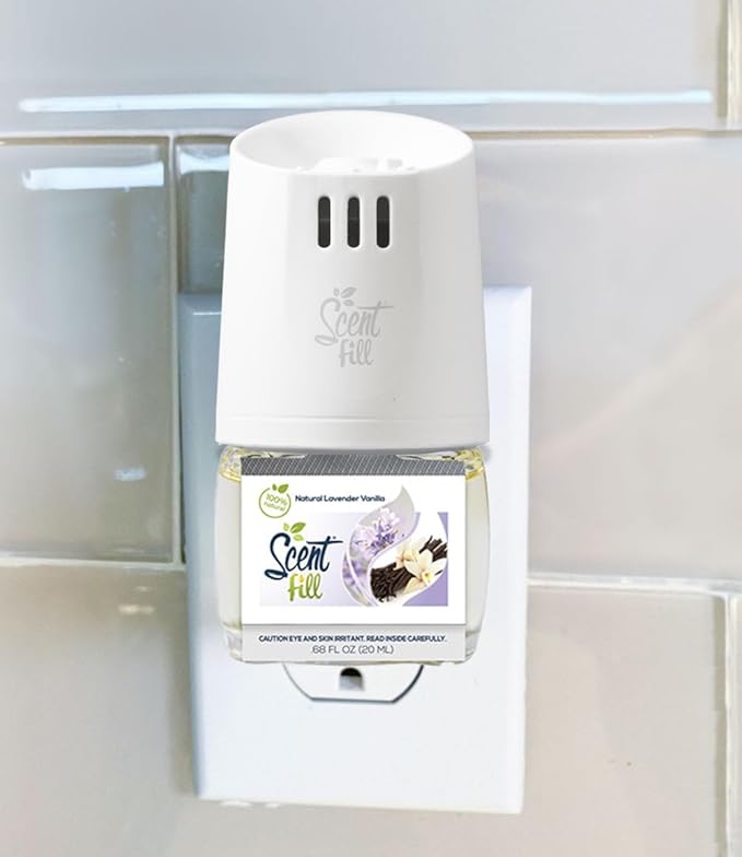 Scent Fill 100% Natural Lavender Vanilla Plug in Air Freshener, Scented Oil - Image 2