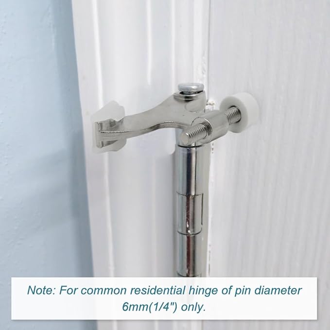 20 Pack Hinge Pin Brushed Nickel Door Stopper, Adjustable Heavy Duty Hinge Pin - Image 2