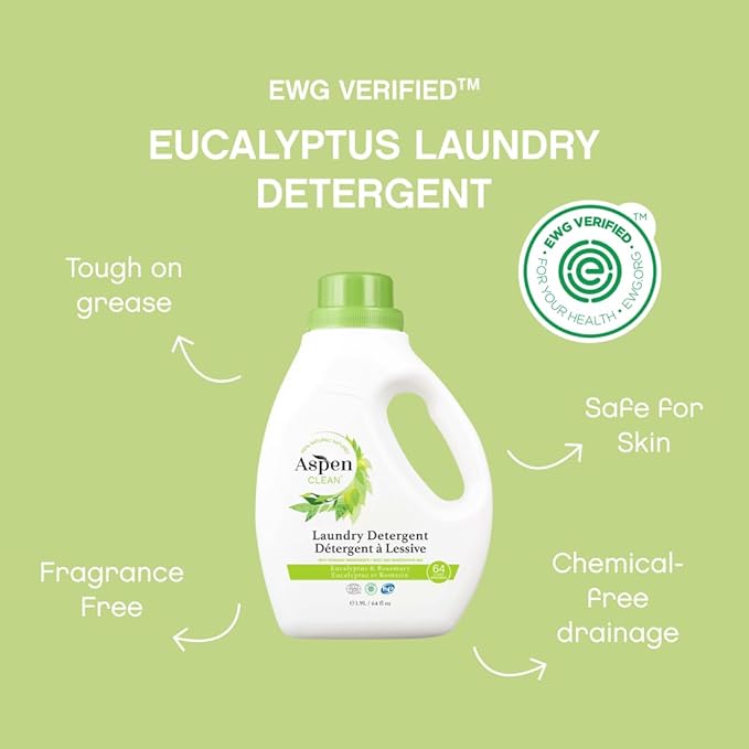 AspenClean Natural Laundry Detergent Eucalyptus & Rosemary - Image 3