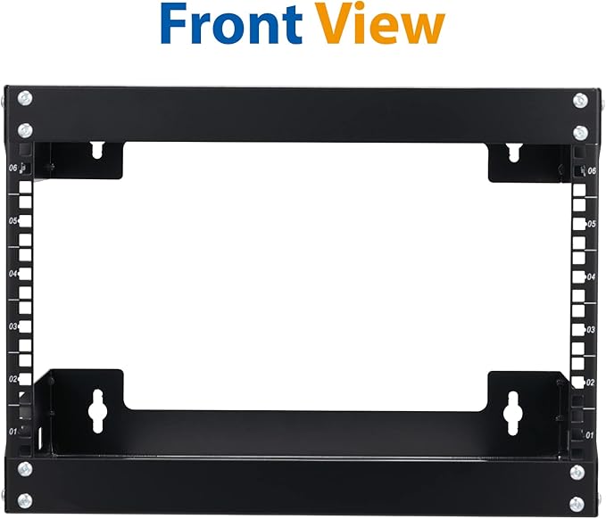 6U Wall Mount Rack Open Frame 19 Inch Server Equipment Network Cabinet 18 - Image 3