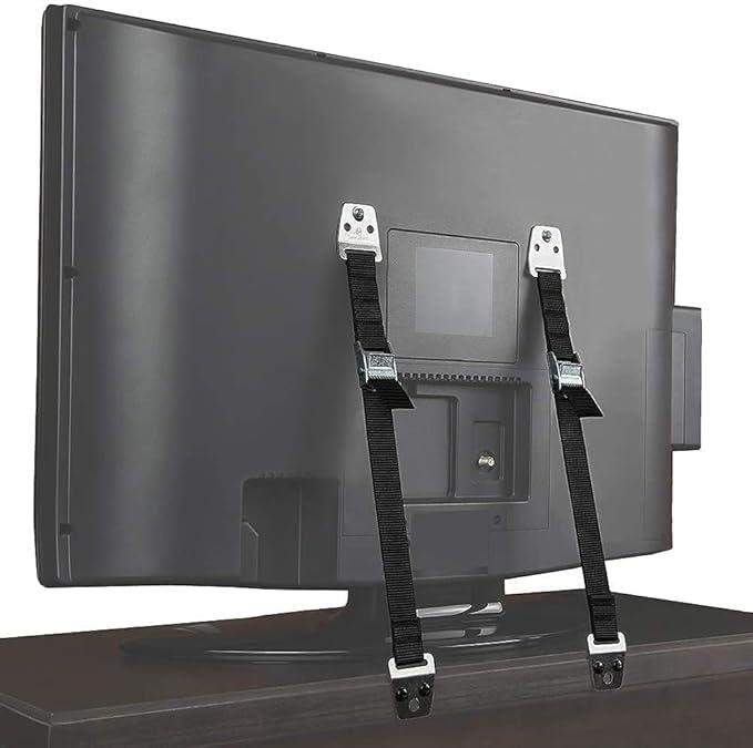 TV and Furniture Anti Tip Straps, Metal Heavy Duty TV Straps Child Safety by Kyrotech