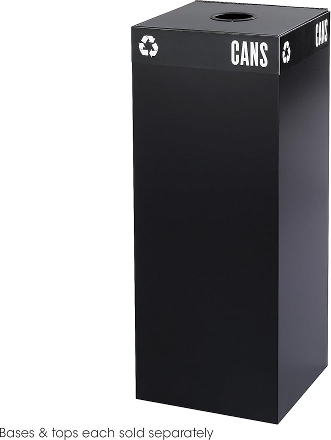 Safco Hallmark 2983BL Public Square Recycling Receptacle Base - Image 3