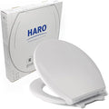 HARO | ROUND Toilet Seat | Heavy-Duty up to 550 lbs Capacity | Slow-Close-Seat by HARO