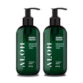 ALŌH Sanitizing Hand Gel 2-pack | Peppermint Eucalyptus + Aloe | 70% Alcohol by AL%C5%8CH