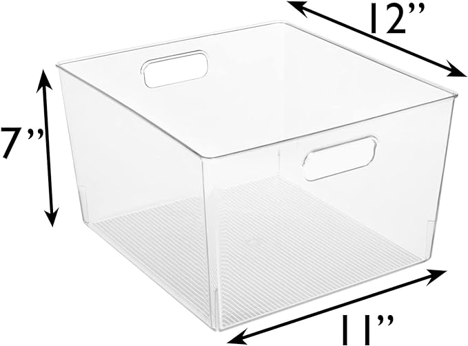 ClearSpace Clear Plastic Storage Bins – XL 6 Pack Perfect Kitchen or Pantry - Image 6