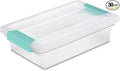 Sterilite 30-Pack Clip Box, Stackable Clear Plastic Bins by Sterilite