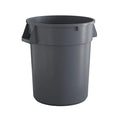 32 Gallon Gray Round Commercial Trash Can by Krollen+Industrial