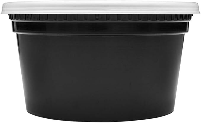 Karat [12oz - 240 ct Black PP Injection Molded Round Deli Containers - Image 6