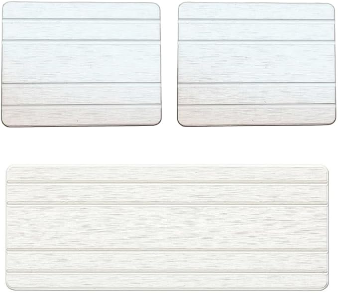 3 Pack Diatomite Stone Sink Tray, Water Absorbing Mat by Homdiva
