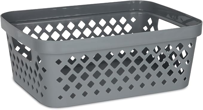 Glad Plastic Storage Basket Set, Value Pack of 6 | Open Storage Bins - Image 2
