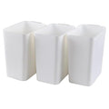 Zopnny 3-Pack 4.5 Gallon Plastic Small Trash Can Wastebasket, Slim Waste Basket by Zopnny