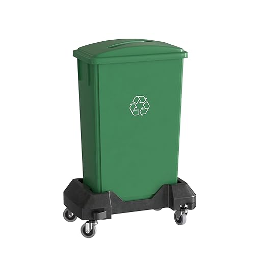 23 Gallon Green Recycle Slim Jim Trash Can by Krollen+Industrial