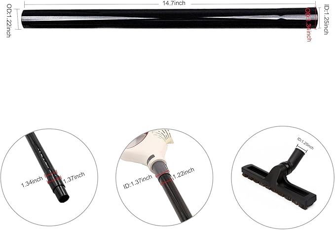 Vacuum Extension Wand 1 1/4" for Shop Vac Accessories 1.25" 32mm Extension Pipe - Image 2
