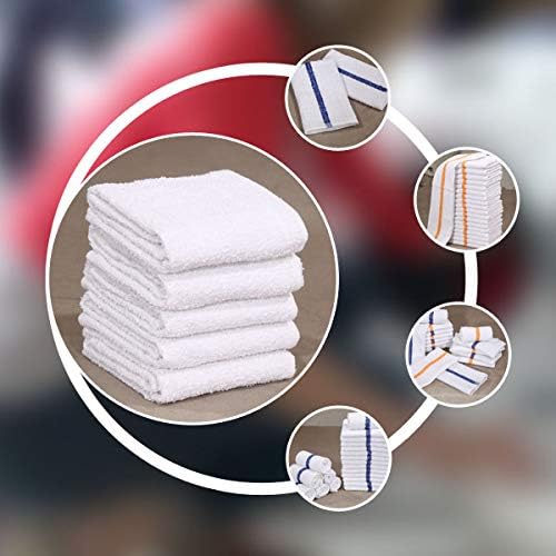 New Cotton Blend White Restaurant Bar Mops Kitchen Towels - Image 7