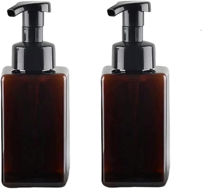 Foaming Soap Dispenser, 450ml Refillable Modern Square Pump Bottle by coldchill