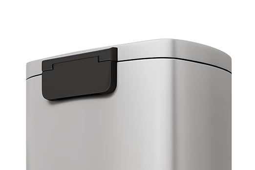 Garvee 13 Gal and 2.6 Gal Metal Trash Can Combo Set, Rustproof Garbage Can - Image 8