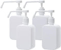 Pump Bottles Dispenser 16.9oz/500ml, 4 Pack Empty Plastic Hand Soap Shampoo by Uceoo