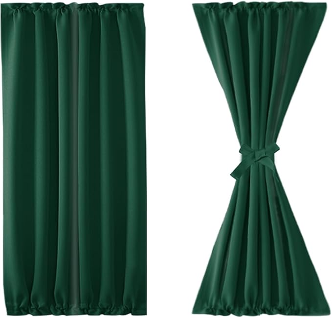DWCN French Door Curtains – Rod Pocket Thermal Blackout Curtain - Image 7