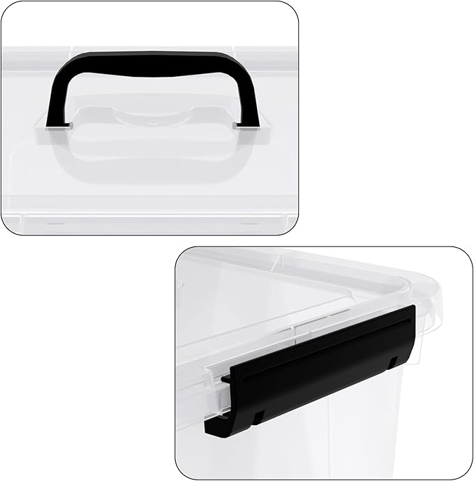 10.5 L Clear Latch Storage Bin - Image 3