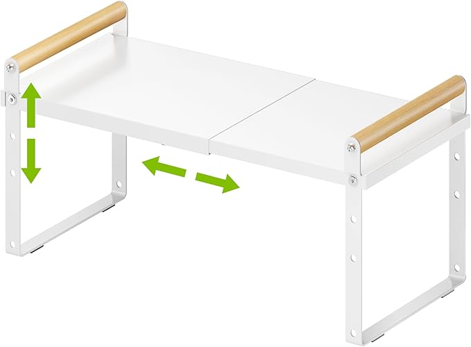 DOLALIKE Expandable kitchen Countertop Organizer, Stackable Cabinet Shelf by DOLALIKE